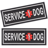 Dogline service dog patch on harness—durable 3D design for clear identification.