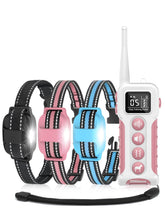 DOGLinsen triple-dog training collar system with remote for safe, multi-dog control.