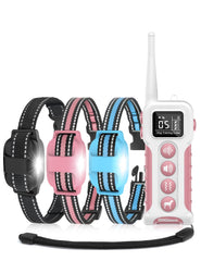DOGLinsen triple-dog training collar system with remote for safe, multi-dog control.
