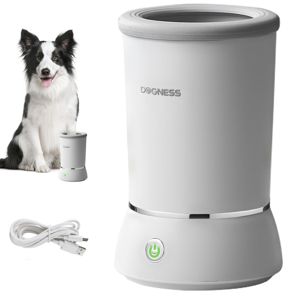 DOGNESS W01 top view shows quick, mess-free paw cleaning.