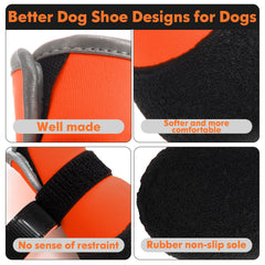 DOGOYS dog shoes fully adjustable strap shows easy on/off and custom fit