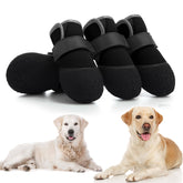 DOGOYS dog shoes outer view in black showing rugged outdoor protection