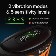 DogRook rechargeable and waterproof collar ideal for outdoor adventures.