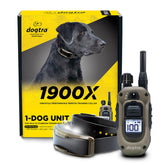 Dogtra 1900X remote control for precise training commands in hand