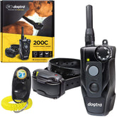Dogtra 200C remote transmitter with precise control for backyard training.