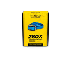Dogtra 280X blue strap aiding quick dog identification.