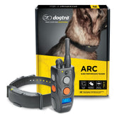 Dogtra ARC slim ergonomic-design on trainer highlights comfortable, low-profile wear.