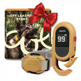 Dogtra CUE Gen 2 tan remote front view ideal for precise off-leash training.