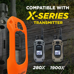 Dogtra X-Series remote protected by X-Shield for enhanced durability.