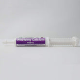 Dogzymes Canine Whelping Calcium Paste packet close, easy dosing for breeding bitches