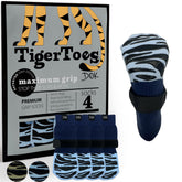 DOK TigerToes calcetines antideslizantes en la pata muestran agarre seguro