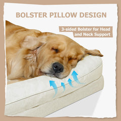 Dokdogs memory foam dog bed with egg crate inside improves breathability and support