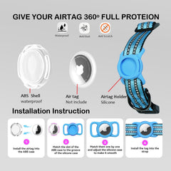 Dokitag reflective collar with QR code tag for quick pet information access.