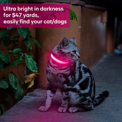 Domagiker LED collar shows charging status for quick ready-to-use.