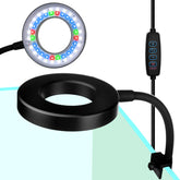 DOMICA clip-on aquarium light closeup shows secure clip for nano tanks.