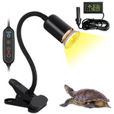 Domica dimmable reptile heat lamp with angle adjustment for precise heat coverage.
