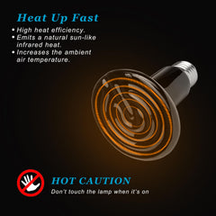 DOMICA heat in pet enclosure setup shows flexible application across species.