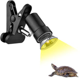 DOMICA reptile heat lamp with 360-degree rotatable clip for flexible heat coverage