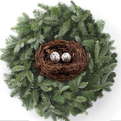 Domkier Birds Nest Easter nest classic rattan weave ideal for Easter crafts.