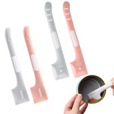 DonLeeving 4-pack pet spoons in pink and gray for quick can scraping.