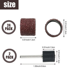 DonLeeving nail grinder replacement kit 120-grit bands for precise nail shaping