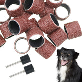 DonLeeving nail grinder replacement kit 80-grit bands for gentle dog nail smoothing