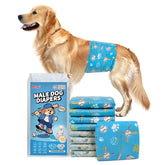 Pañales Dono para perro macho, diseño 2 en 1 y patrón moderno.