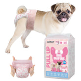 Dono pull-up dog diapers with 360° waistband for easy on-off changes