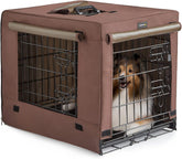 Donoro dog crate double-door 30in for easy entry and secure containment.