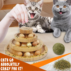 DoogCat Cat Ball Track bells offer alternative attention-grabbers during play.
