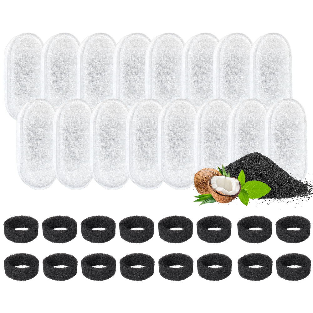 DOOOB cat fountain filter pack contents shown for quick, easy setup and replacement routine.
