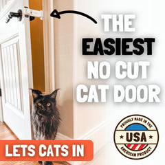 Door Buddy door-latch-holder-install shows non-permanent strike plate replacement for renters.