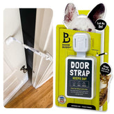 Door Buddy pet door latch grey closeup highlights sturdy build for long-lasting cat access