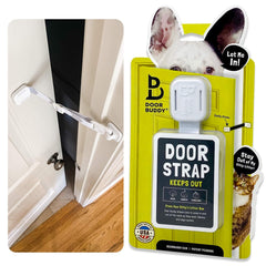 Door Buddy pet door latch grey closeup highlights sturdy build for long-lasting cat access