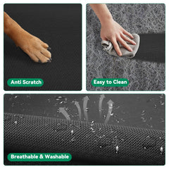 DOPEDIO washable mesh closeup indicates quick cleanup after outdoor use