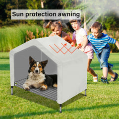 Dopliv removable cover pet house demonstrates easy cleaning and seasonal versatility