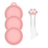 DORUI pink paw lids closeup demonstrate easy opening and fresh-looking cans.