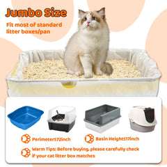 Dote on pet jumbo liners show 50-count supply for routine box cleanups
