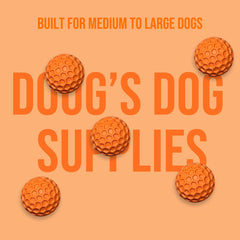 Doug's Honeycomb Squeaky Ball loud squeak keeps dogs engaged