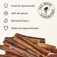 Downtown Pet Supply 48-pack bully sticks illustrate bulk value for durable chews.