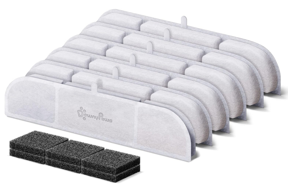 DownyPaws filtros repuesto DPWFP6: seis paquetes para agua fresca del felino
