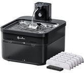 DownyPaws Fursink water fountain body shows cordless hydration-ready placement.