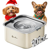 DownyPaws no-spill bowl with floating disk reduces splashes for cleaner floors