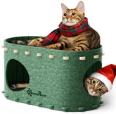 DownyPaws PeekaPurr forest cat cave entrance for cozy hideaway.