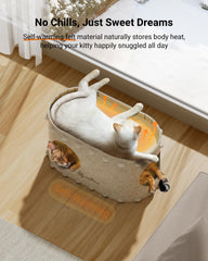 DownyPaws PeekaPurr interior entry shows secure hideaway for nap time.