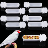 DQITJ 9-pack small bird feeder cups for easy feeding interactions.