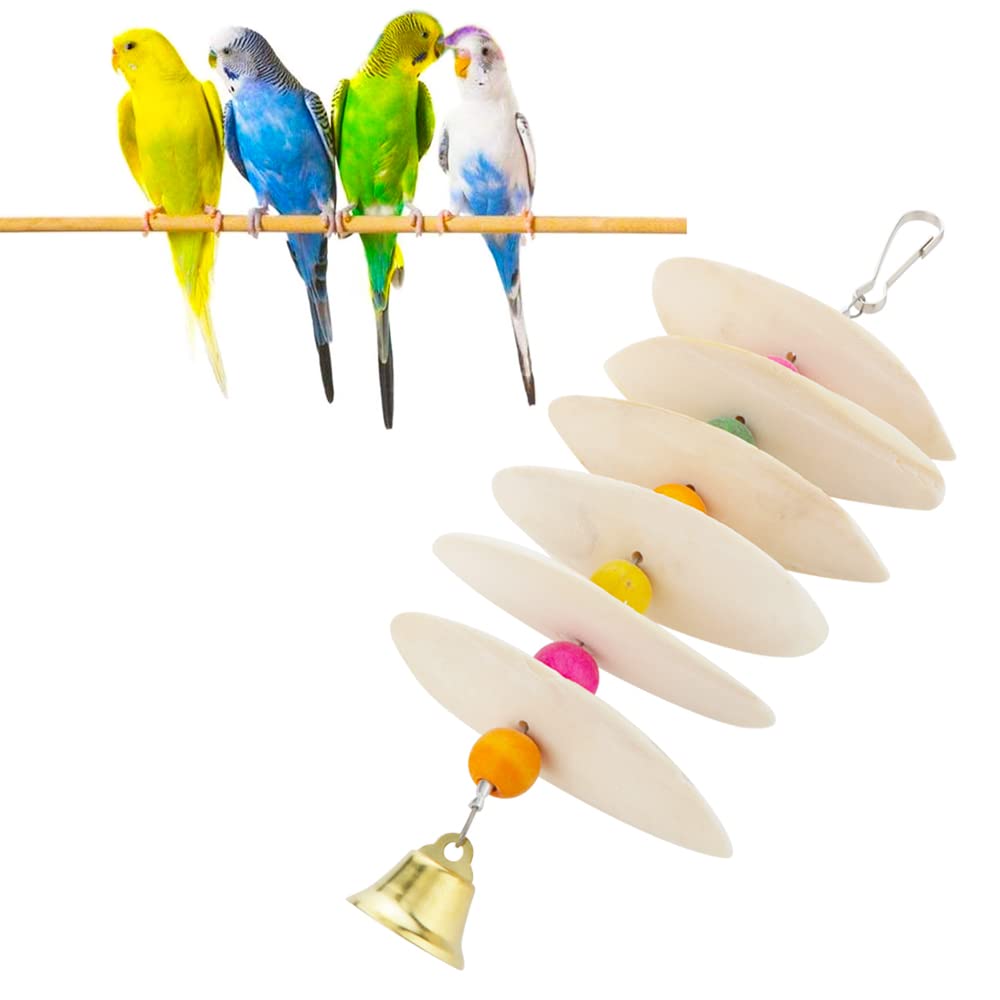 DQITJ Bird Cuttlebone Chew Toy 6-pack—beak health via natural calcium enrichment.