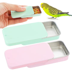 DQITJ bird training food jar pink enables quick, mess-free feeding during training sessions
