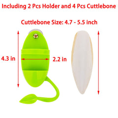 DQITJ cuttlebone holder dimensions show 4.3 inch by 2.2 inch
