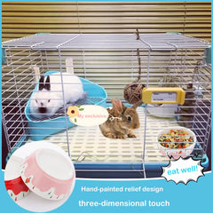 DQITJ small-pet bowl multi-use for water, dry foods.